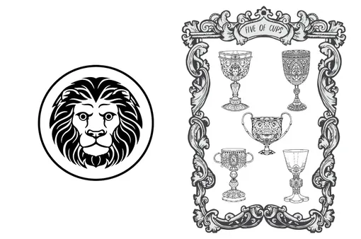 Таро 5 кубков