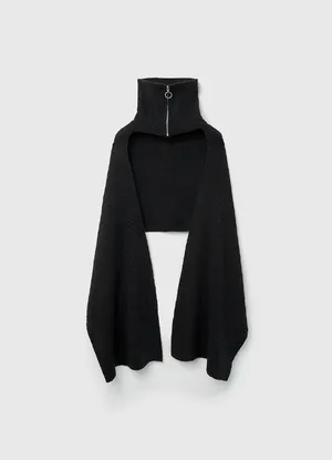 Шарф с воротником на молнии O'STIN