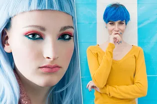 Лазурный Берег: как выбрать оттенок голубых волос