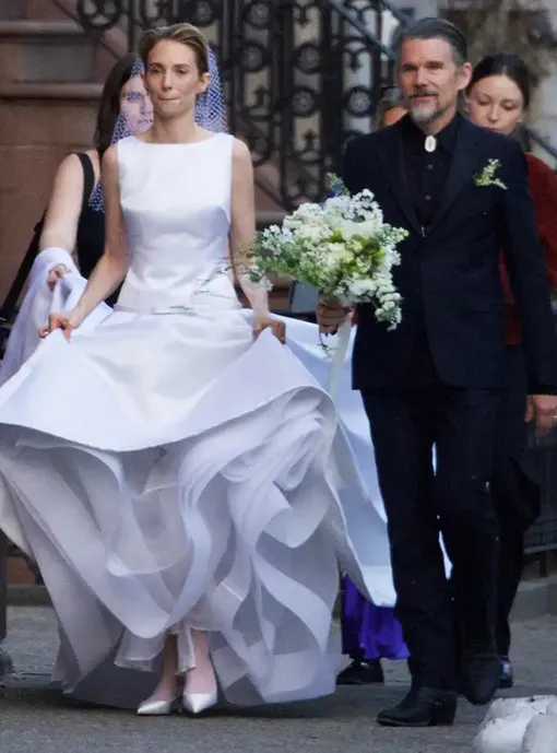 Итан Хоук с дочерью