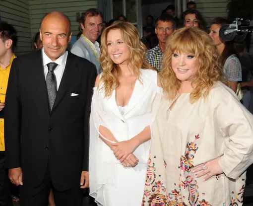 Игорь Крутой, Лара Фабиан и Алла Пугачева в Москве