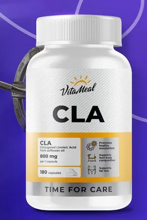 Жиросжигатель CLA 800 мг, КЛК, Конъюгированная Линолевая Кислота CLA Safflower oil, 180 капсул