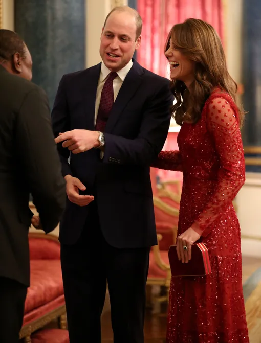 Уильям и Кейт были в хорошем настроении