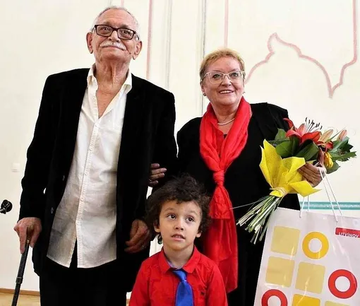 Юрий Галин с близкими в Чехии