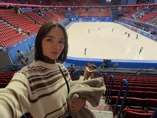 Евгения Медведева на Олимпиаде в Италии