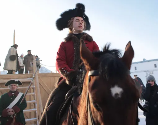 Денис Власенко на съемках сериала «Павел. Первый и последний»