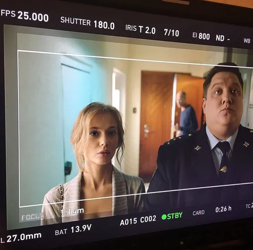 Татьяна Бабенкова и Роман Попов на съемках Татьяна Бабенкова и Роман Попов на съемках