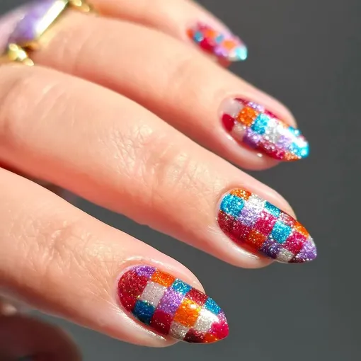 Шахматная доска на ногтях выглядит невероятно, да и носится с удовольствием