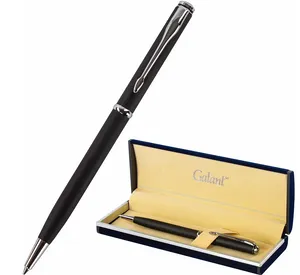 Ручка шариковая Galant Arrow Gold Blue, корпус темно-синий, золотистые детали, пишущий узел 0,7 мм, синяя