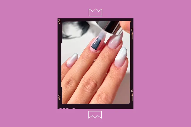 Ногти Золушки: как сделать маникюр-омбре со сказочным блеском без помощи мастера