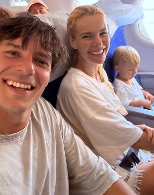 Анна Старшенбаум с возлюбленным и сыном