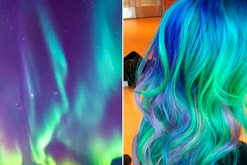 Северное сияние: самое новогоднее окрашивание волос