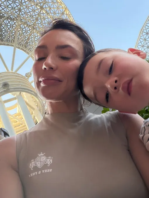 Ольга Серябкина с сыном Лукой