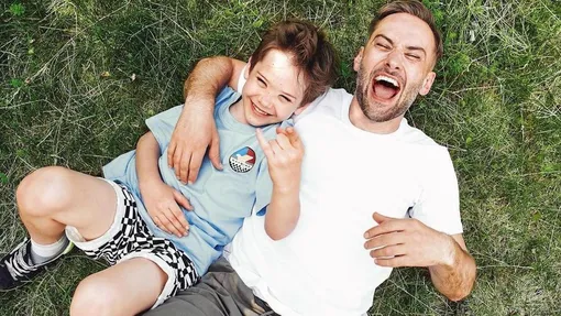 Дмитрий Шепелев с сыном Платоном