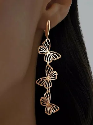 Серьги с подвесками Ювелир Карат, серебро, 925 проба, золочение
