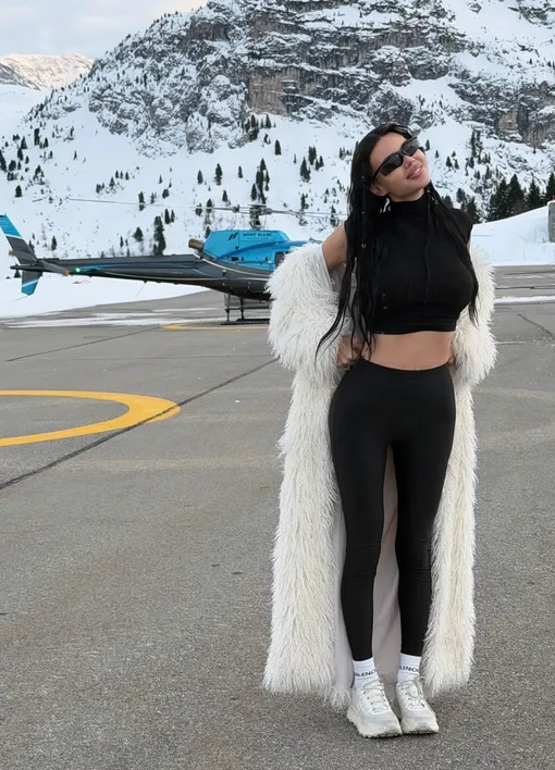 Оксана Самойлова в Куршевеле