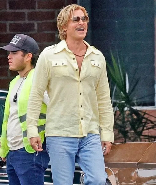 Брэд Питт позировал в ретро-образе