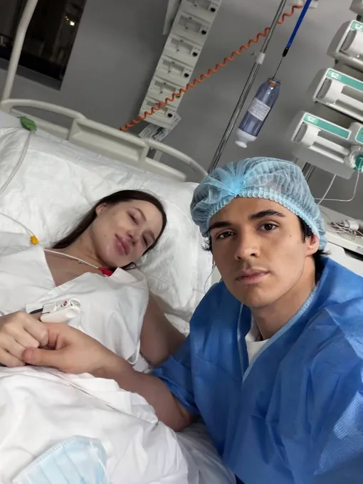 Валерия Чекалина и Луис Сквиччиарини в больнице Валерия Чекалина и Луис Сквиччиарини в больнице