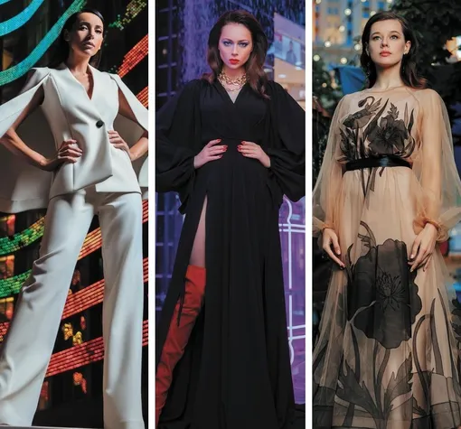 Звезды позировали в нарядах российских дизайнеров