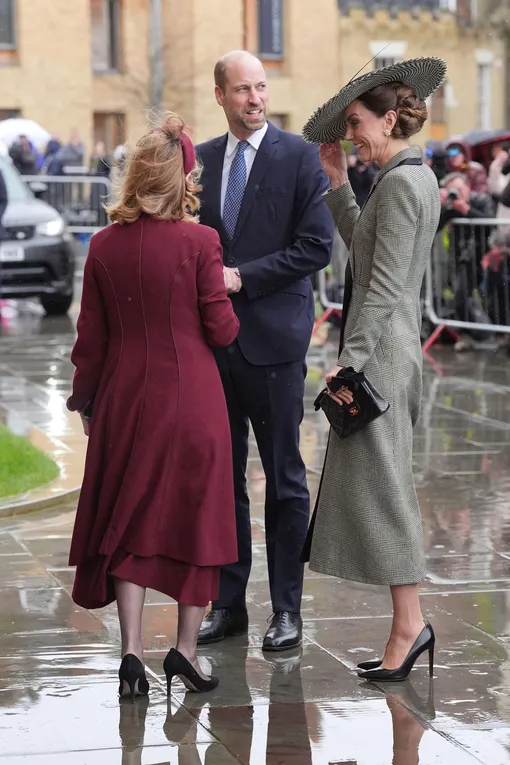 Принц и принцесса Уэльские пообщались с Сарой Маллалли