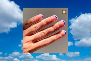 Небесный микрофренч: 6 лучших идей маникюра, который стоит повторить этой весной