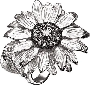 Изящное серебряное кольцо с кристаллами Swarovski Альдзена, 5640 руб.