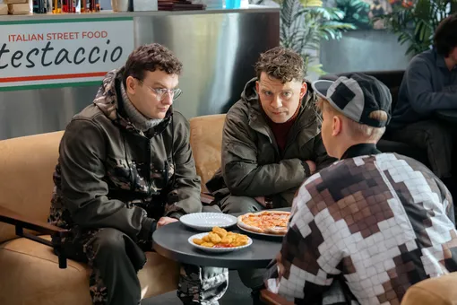 Филипп Бледный и Алексей Демидов на съемках пятого сезона культового сериала