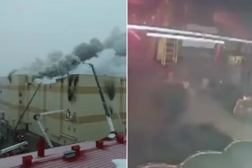 В Сеть попало видео начала пожара в ТЦ «Зимняя вишня» в Кемерово В Сеть попало видео начала пожара в ТЦ «Зимняя вишня» в Кемерово