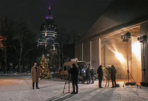 Иван Ургант показал кадры со съемок