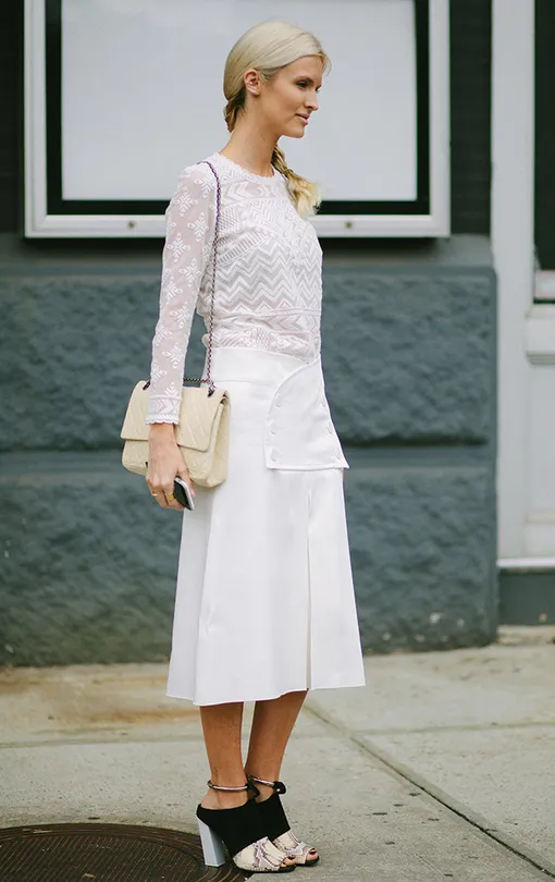 белый цвет в одежде модные образы