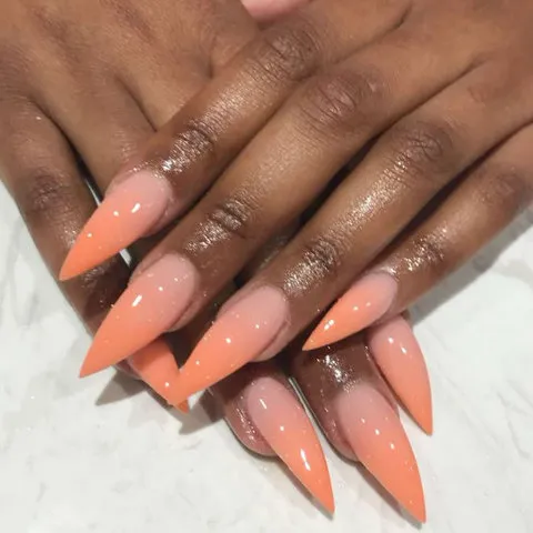 оранжевый весенний маникюр 2025 оранжевый весенний маникюр 2025