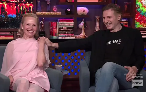 Памела Андерсон и Лиам Нисон не скрывали теплых чувств