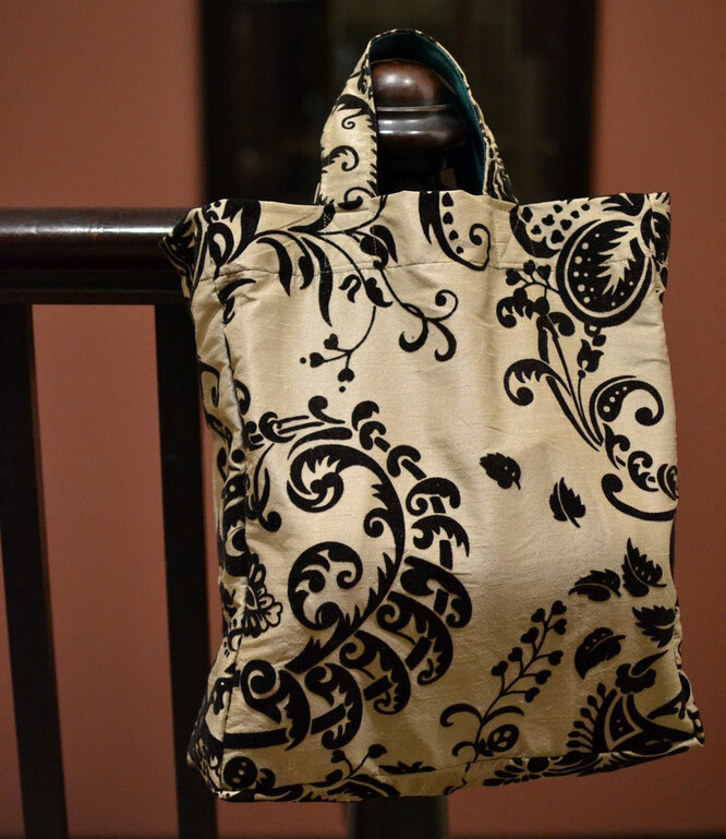 curtain bag or handbag