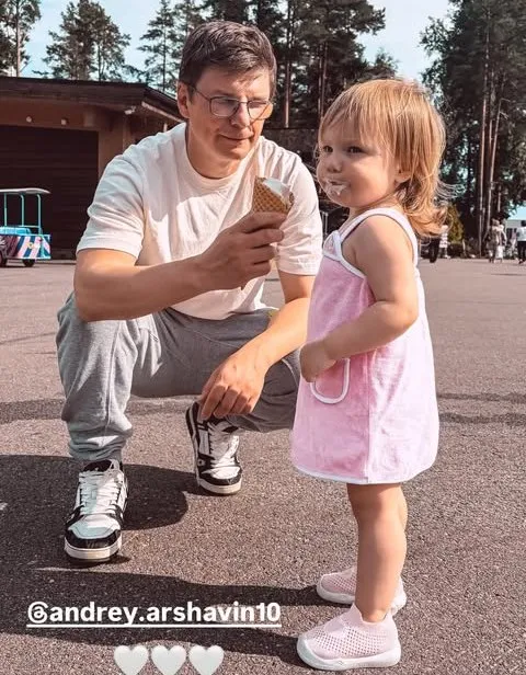 Андрей Аршавин с дочерью
