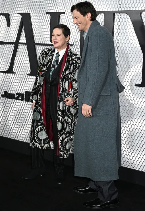 Изабелла Росселлини и Эштон Кутчер