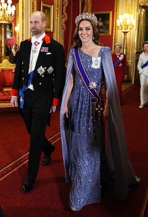 Принц Уильям и Кейт Миддлтон на банкете