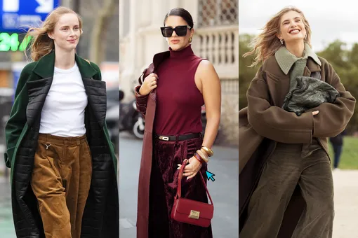 Вельветовые брюки этих трех цветов носят сейчас модные инфлюенсеры Вельветовые брюки этих трех цветов носят сейчас модные инфлюенсеры