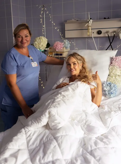 Мария Погребняк перед родами сделала укладку и макияж