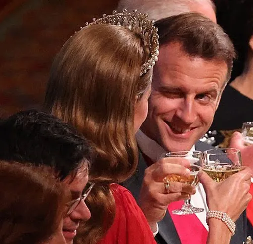 Кейт Миддлтон и Эммануэль Макрон