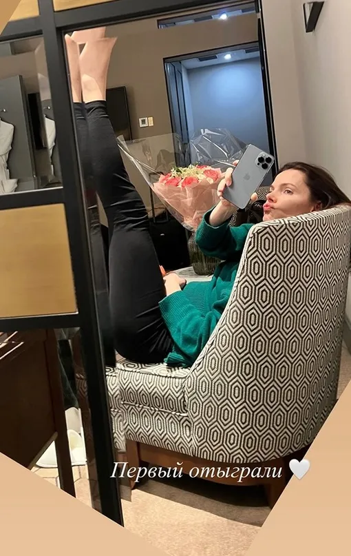 Елизавета Боярская после спектакля Елизавета Боярская после спектакля