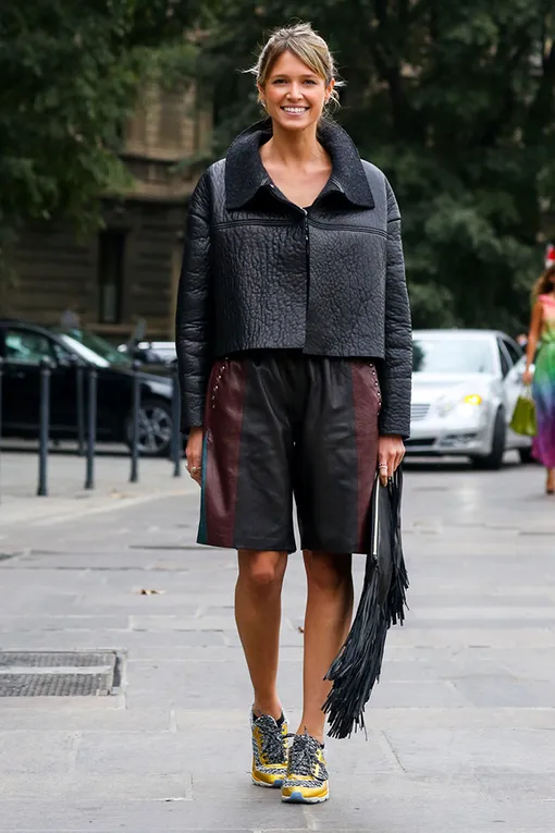 с чем носить кожаную куртку