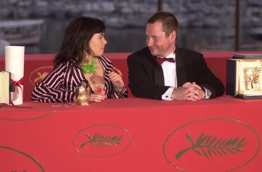 Бьорк и Ларс фон Триер на Каннском фестивале, 2000 год