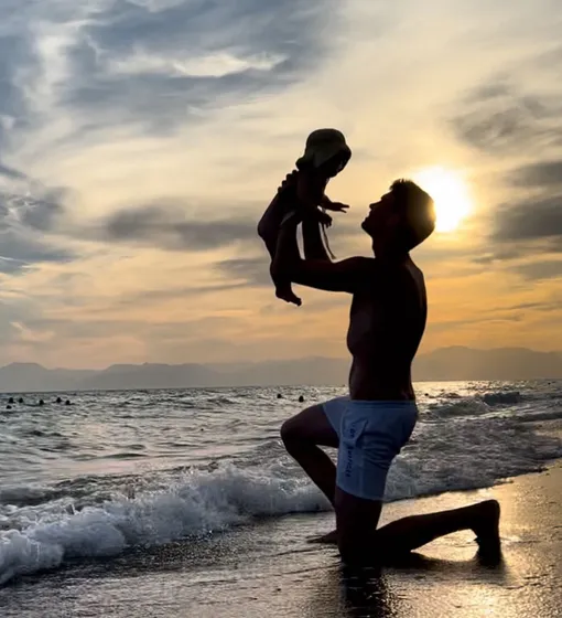 Михаил Гудошников с дочерью Марусей