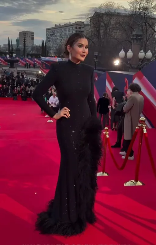 Марьям Тилляева появилась на открытии 47-го Московского международного кинофестиваля