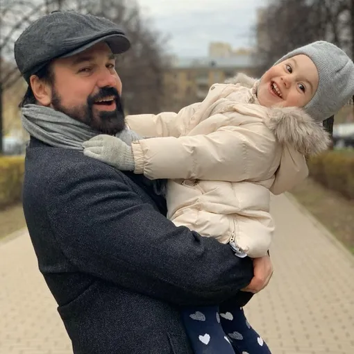 Антон Лирник с младшей дочерью Марфой