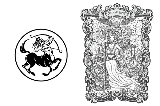 Карта Таро Дама жезлов