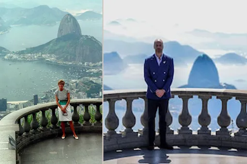 Принцесса Диана и принц Уильям с видом на Рио-де-Жанейро Принцесса Диана и принц Уильям с видом на Рио-де-Жанейро