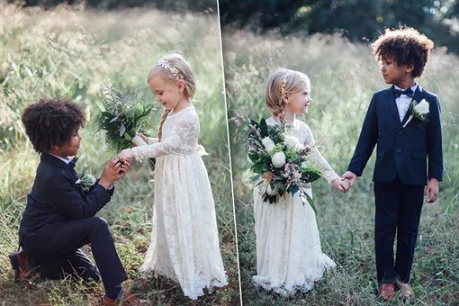 «Свадьба» понарошку: американку обвинили во всех грехах за милые фото дошколят «Свадьба» понарошку: американку обвинили во всех грехах за милые фото дошколят