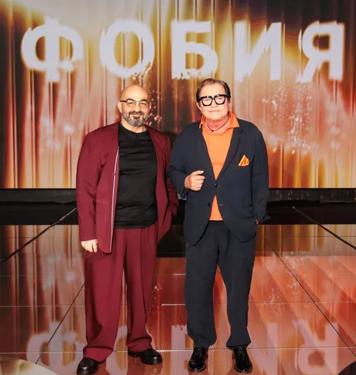 Сергей Насибян и Дмитрий Дибров в студии шоу «Фобия»