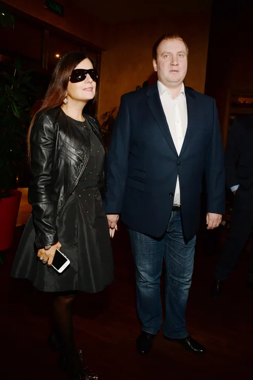 Диана Гурцкая с мужем на светском вечере
